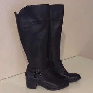 Black Tall Marc Fisher Boots- 8